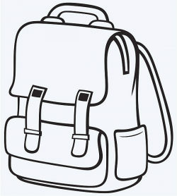 Black And White Clipart Of Book Bag - Athlone Literary Festival