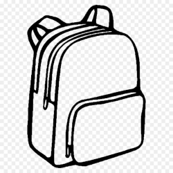 Coloring book Backpack Bag School Drawing - backpack png download ...
