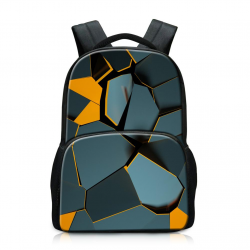 Branded Backpacks At Lowest Price Print Geometry On Daypack For Boy ...