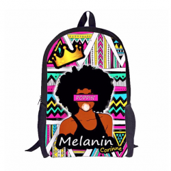 Melanin Poppin Black Girl Magic Custom Backpack with Custom ...