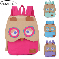 GCWHFL Cute Cartoon Owl Girl Backpack Small Nursery School Bags For ...
