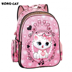 2017 Children School Backpack Cute Cat Kids Bags Pink Bookbag Female ...