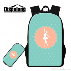 School Backpack And Pencil Bag Patterns Art Lightweight Bookbag For ...