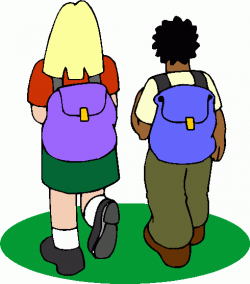 Student With Backpack Clipart