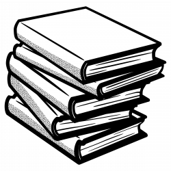 books clipart black and white 2 | Clipart Station