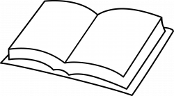 Open Book Outline Clipart | Clipart Panda - Free Clipart Images