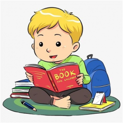 Cartoon Boy Reading Clipart, Reading Book Cartoon – Miami ...