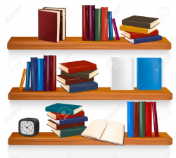shelf: Bookshelf with books. | Clipart Panda - Free Clipart Images