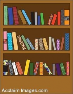 painting of books on bookshelves | Clip Art Books Shelves ...