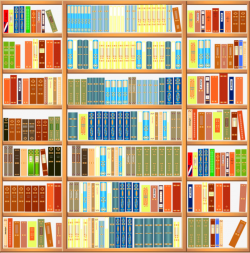 Bookshelf, Creative, Cartoon, Hand Painted PNG Image and Clipart for ...