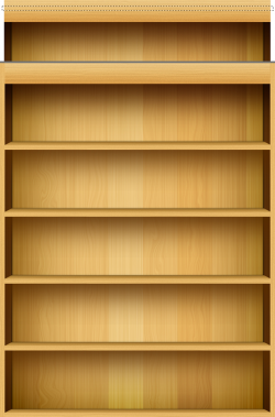 Empty Bookshelf Wallpaper - Clip Art Library