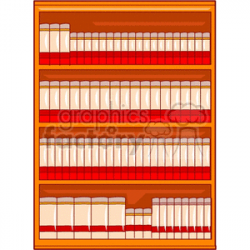 library bookshelf clipart. Royalty-free clipart # 139366
