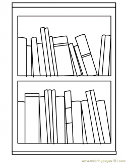 Bookshelf Clipart Black And White | Letters Format