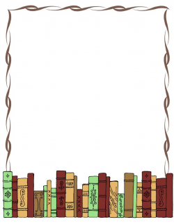 L week , library and Lion FREE Books Border | library clipart ...