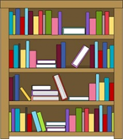 Bookshelf clipart Clipground, Cartoon Bookshelf - Bowers