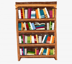 Cartoon Bookshelf, Books, Cartoon, Learn PNG Image and Clipart for ...