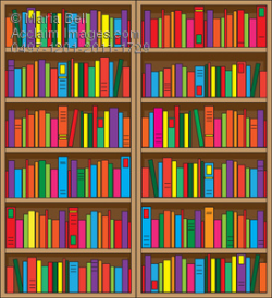 Bookshelf Clipart Image