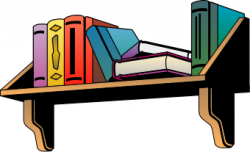 Free Bookshelf Clipart - Clipart Picture 1 of 1