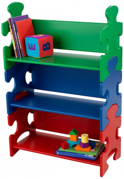 Amazon.com: KidKraft Puzzle Book Shelf - Primary: Toys & Games
