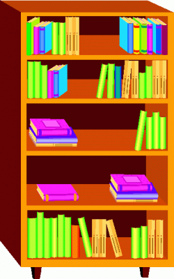 Bookshelf Books Clipart Clipart Suggest, Clip Art Book Shelves ...