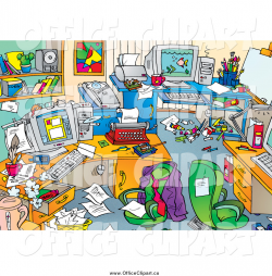 Messy Office Clipart (60 ), Funny Messy Shelves Clip Art - Sedentary ...
