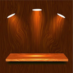 Free Realistic Wooden Shelf with Lights Clipart and Vector Graphics ...