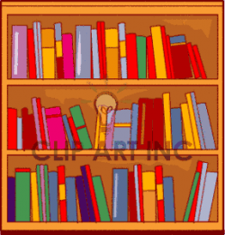 Bookshelves clipart - Clipground