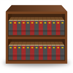 Clipart - Wooden Bookcase