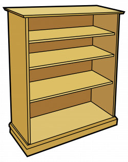 Bookcase Clipart Wooden Furniture Pencil And In Color, Clip Art Book ...