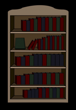 Bookcase Clips Pictures Gallery #2 Vintage Wood Bookshelf Clipart ...