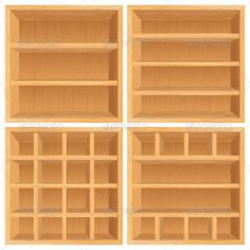 wooden Bookshelf background vector 01 Vector Background free ...