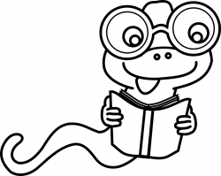 Bookworm Clip Art Black And White | Clipart Panda - Free Clipart Images
