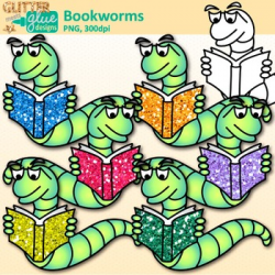 Bookworm Clip Art {Back to School Graphics for Your School ...