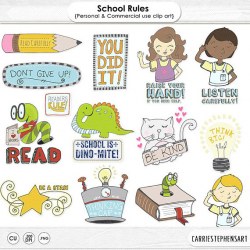 Back to School Rules Clip Art Pictures, Teacher ClipArt, Thinking ...
