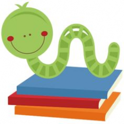 Cute Bookworm SVG cut file cute bookworm clipart free svgs free svg ...