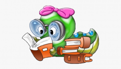 Bookworm Clipart Elementary Education - Cute Animal School ...