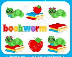Bookworm art | Etsy