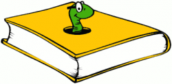 Image of Bookworm Clipart #5143, Book Worm Clip Art Free - Clipartoons
