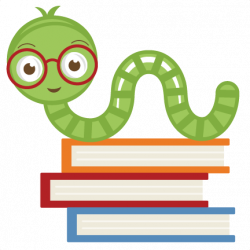 50 cents---Cute Bookworm SVG cut file cute bookworm clipart free ...