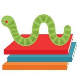 Download Free png Bookworm SVG scrapbook cut fi - DLPNG.com