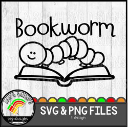 Bookworm SVG Image