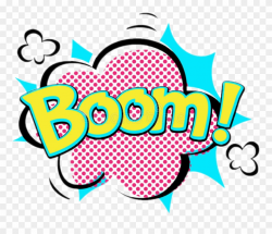 Boom Sticker - Speech Bubble Boom Clipart (#3826134 ...