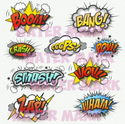 Bang Boom Blast Cut File Superhero SVG Hero Super Hero ...