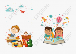 Kids Reading Clipart Studying - Storytime Png #1264076 ...