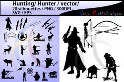 Hunting svg / hunting silhouette / High | Design Bundles