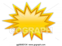 Stock Illustration - Boom splash star. Clipart Drawing gg58583134 ...
