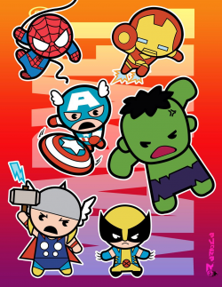Marvel (chibi) Super Heroes by aerlixir.deviantart.com on ...