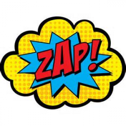 zap pow super hero words black and white clip art - - Yahoo Image ...