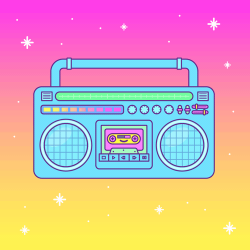 New party member! Tags: kawaii boombox | GIF PARTY | Pinterest ...