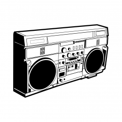 Boombox Drawing at PaintingValley.com | Explore collection ...